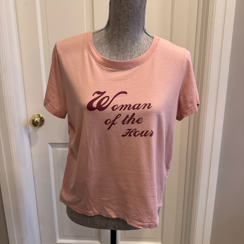 Madewell “Woman of the Hour” Pink Tee